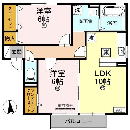 イベール・ドゥ　A棟の間取り