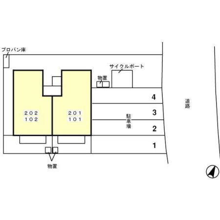 ピースフィールズの区画図