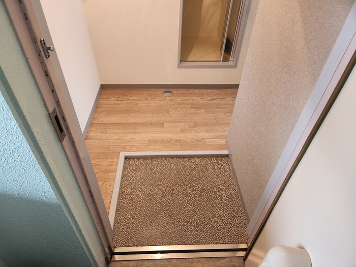 リバーハイツ豊岡の玄関