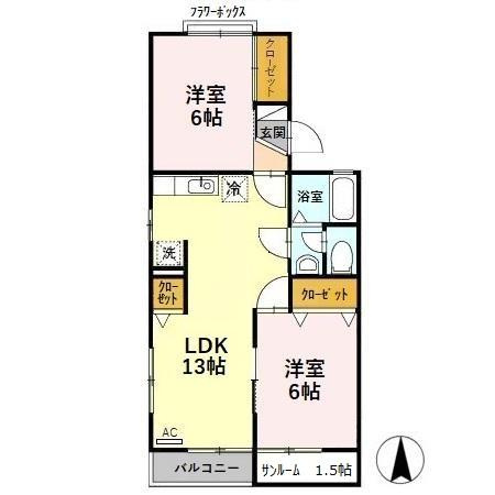 レジデンスT・H　Ⅰ号館の間取り