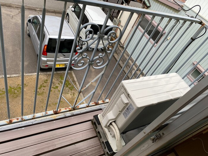 リバーハイツのバルコニー