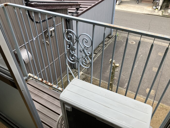 リバーハイツのバルコニー