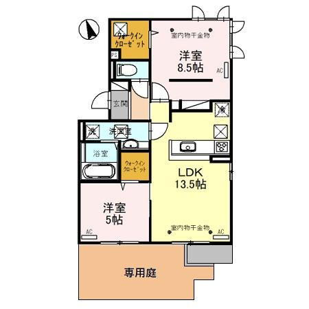 Continuer S(コンティニュエ　エス)の間取り