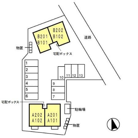 ロアジーナ　A棟の区画図