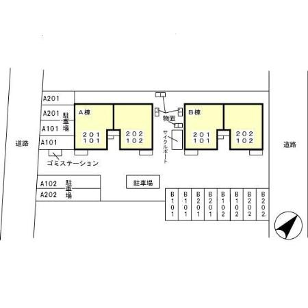 グリーンパーク　Ａの区画図