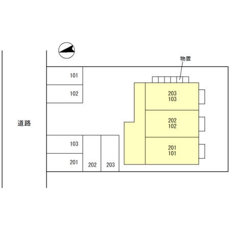 サニーコート聖Ⅳの区画図