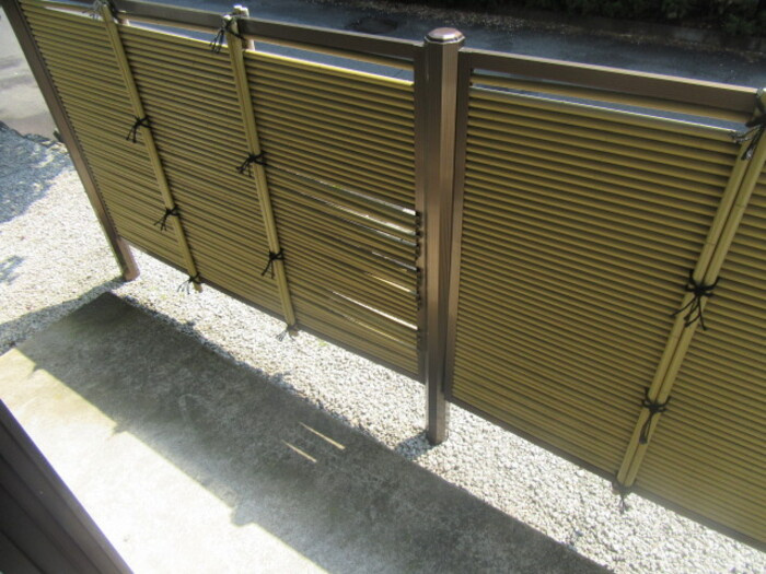 パティオ渕町　B棟のバルコニー