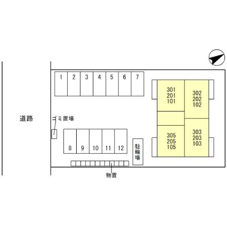 un fleuve(ｱﾝ ﾌﾙｰｳﾞ)の区画図