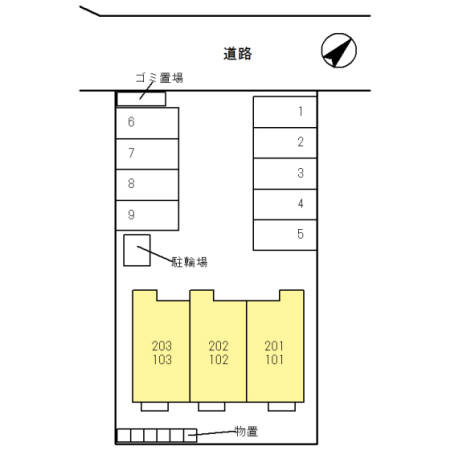 アン・ファミーユの区画図