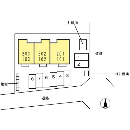フリーデン大宮の区画図