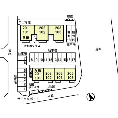 ルピナス明里橋　Ａの区画図