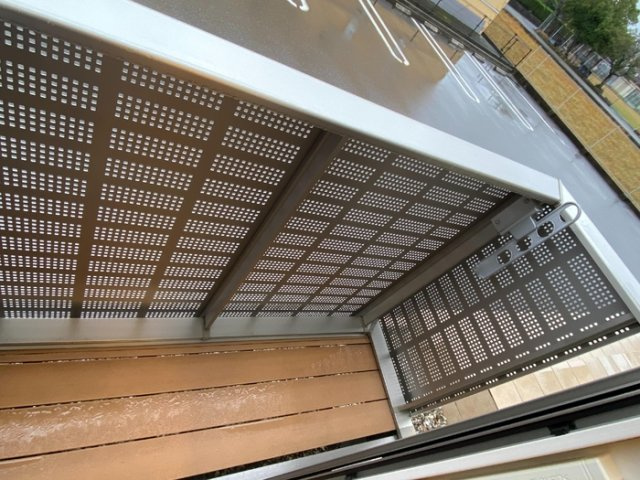 クレシア高木北のバルコニー