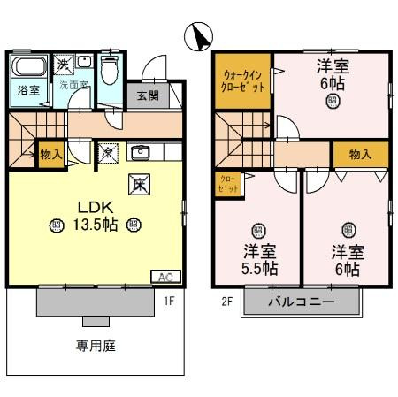 アメニティーコートの間取り