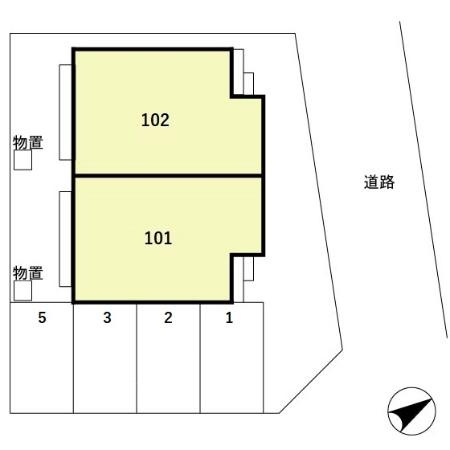 アメニティーコートの区画図