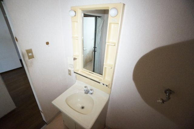 豊岡タウンハウス　D棟の洗面所