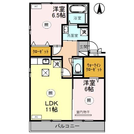 メゾン定正　Aの間取り
