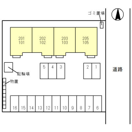サルースの区画図