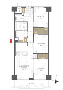 【間取り】ライオンズマンション小岩第５ 