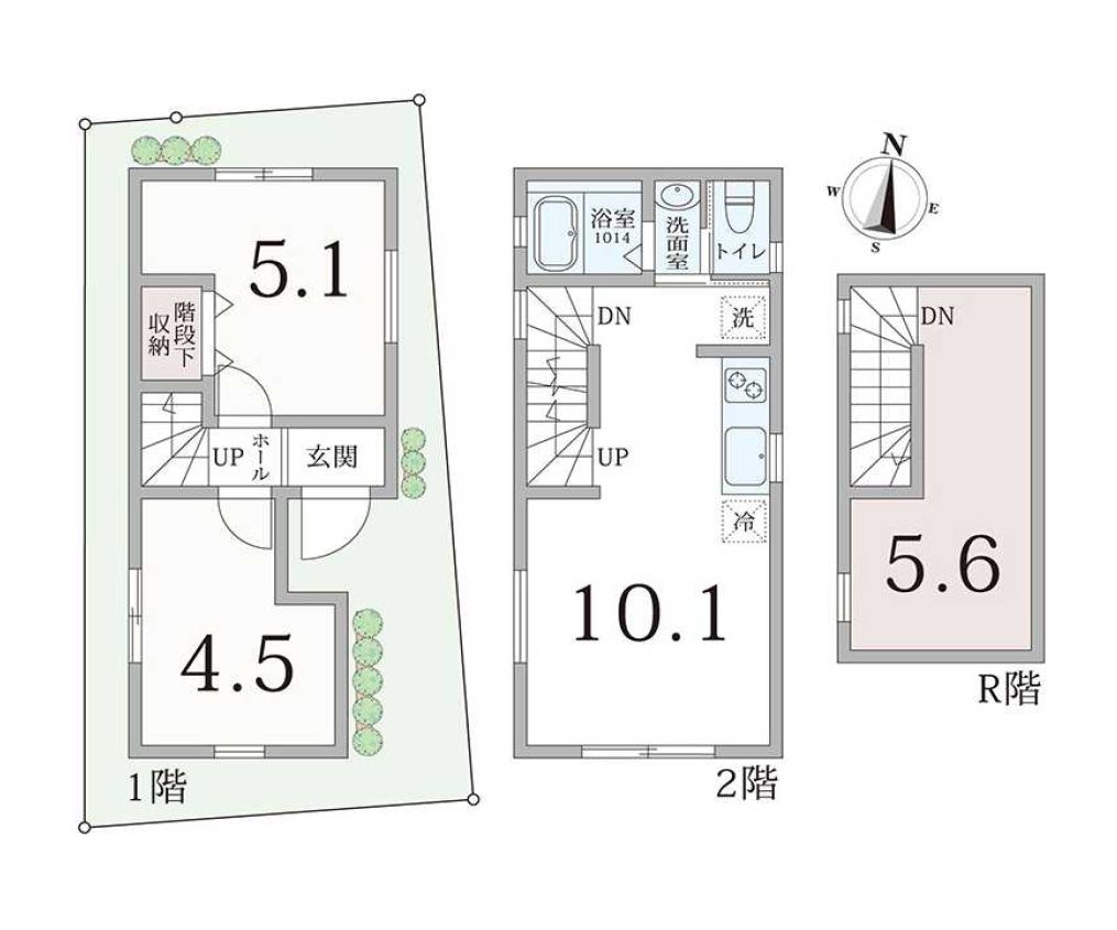 世田谷区八幡山2丁目　新築戸建の区画図|区画図

現地ご見学希望・資料請求などお気軽にお問い合わせ下さい！
03-5990-5201