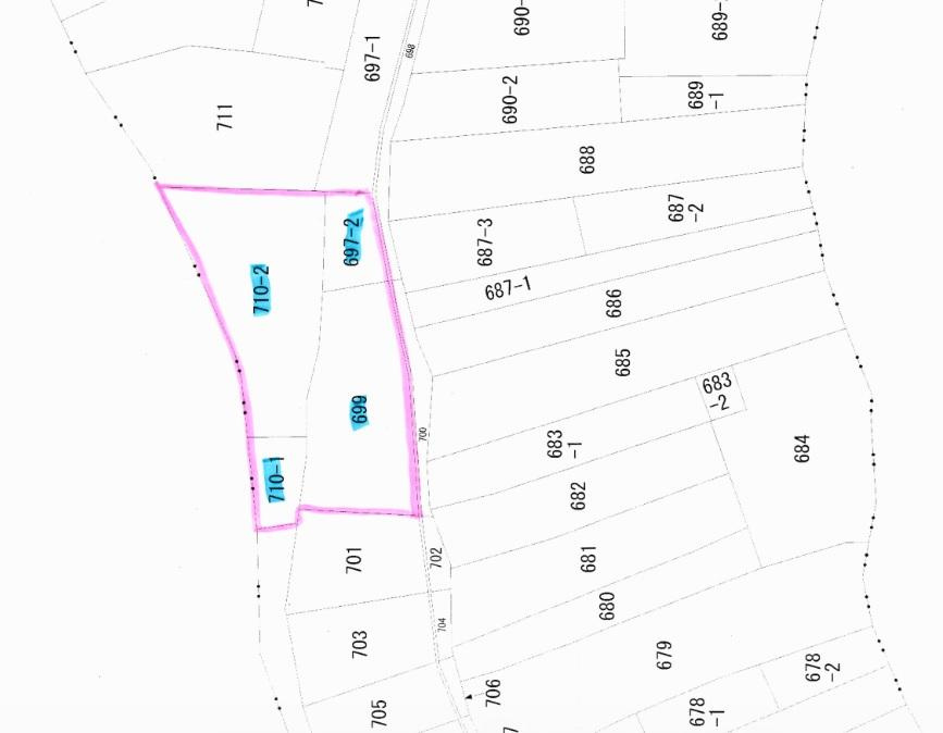 米子市奥谷売地の土地図
