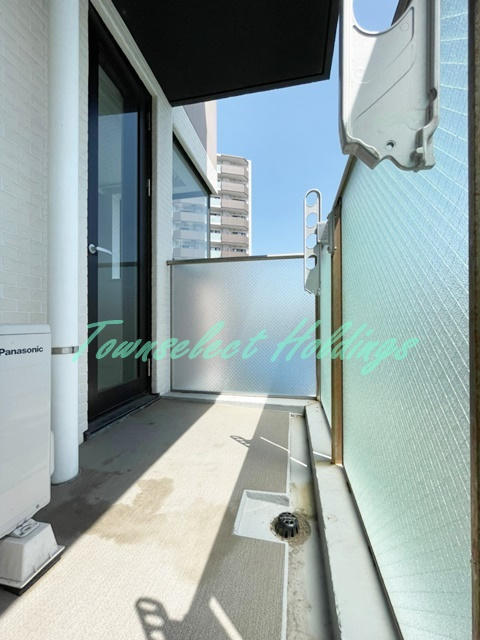 藤沢市藤沢の賃貸マンションのバルコニー