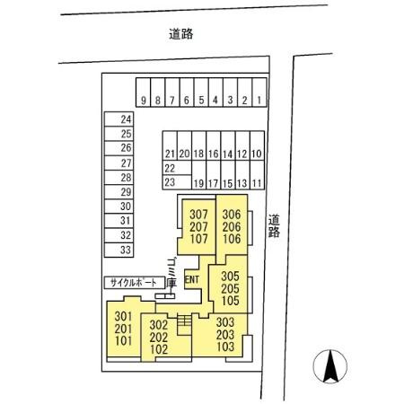 グランド　レジデンスの区画図