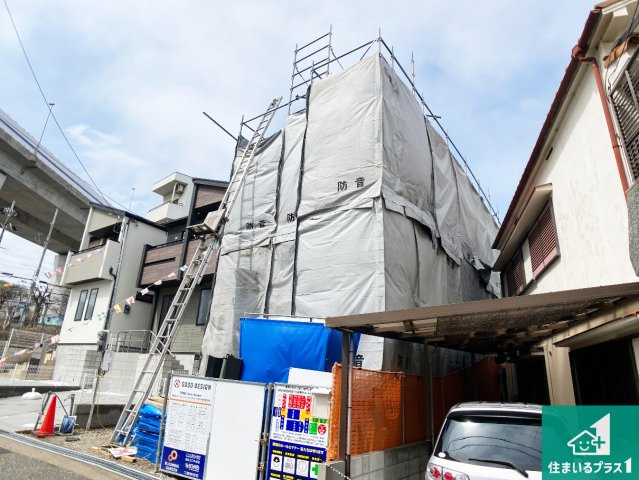 神戸市垂水区名谷町　第2期　新築一戸建ての外観|周辺は落ち着いた街並みの住宅地！子育てがしやすい住環境です！まだ未完成ですが、現地でしかわからない事もございます。是非一度ご覧ください。
