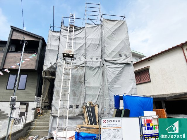 神戸市垂水区名谷町　第2期　新築一戸建ての外観|周辺は落ち着いた街並みの住宅地！子育てがしやすい住環境です！まだ未完成ですが、現地でしかわからない事もございます。是非一度ご覧ください。