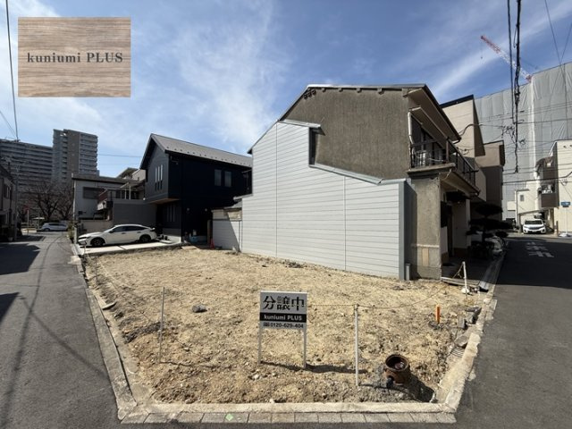 大阪市鶴見区緑1丁目　1号地の前面道路含む現地写真