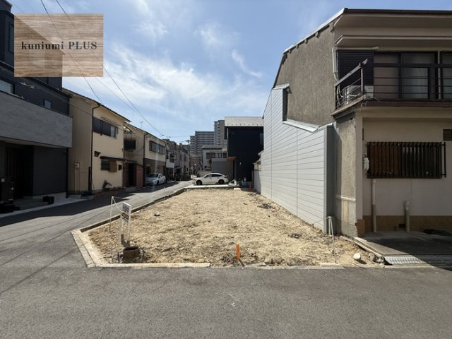 大阪市鶴見区緑1丁目　1号地の前面道路含む現地写真