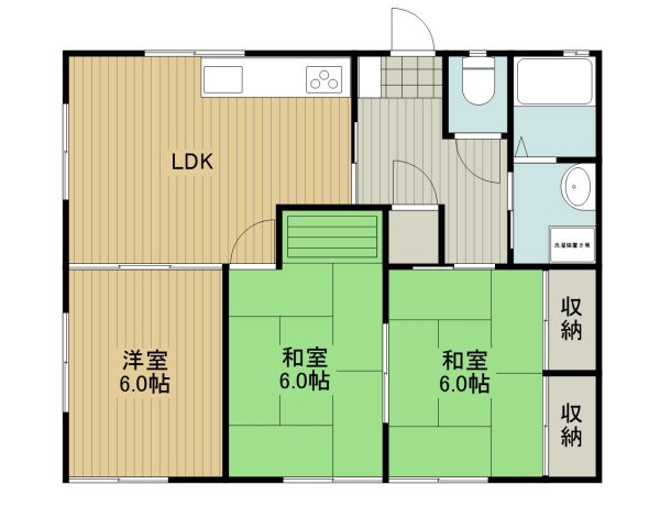 宝町荘の間取り