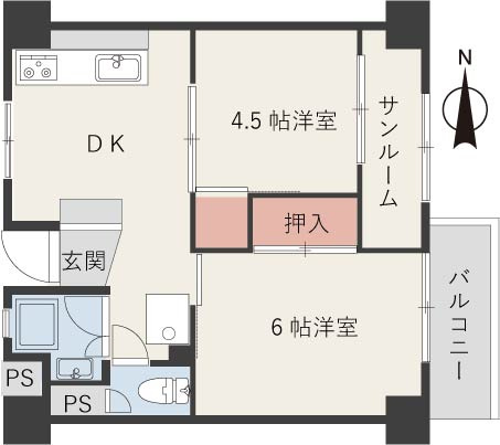 【間取り】 | エスペランサ魚崎