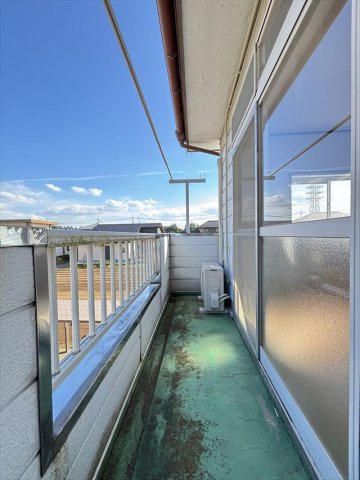 島村ハイツ３のバルコニー|陽当たり良好なバルコニーです