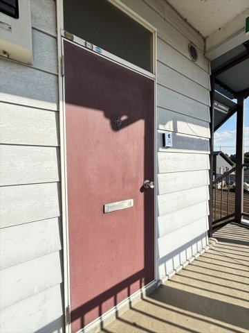 島村ハイツ３の玄関|シンプルで使いやすい玄関です