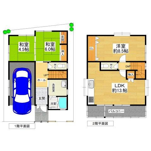 【間取り】 | 堺市北区南花田町（北八下小学校）