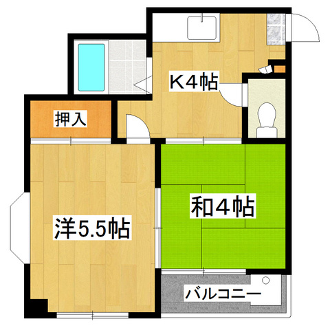 サンリーザの間取り|使い易い振り分けタイプ☆
