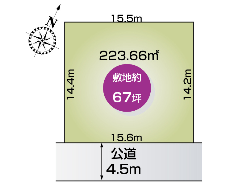 【区画図】蓮田市緑町２丁目　売地