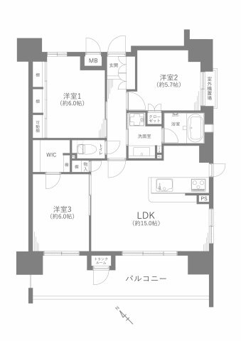 グリーンベル小幡緑地の間取り
