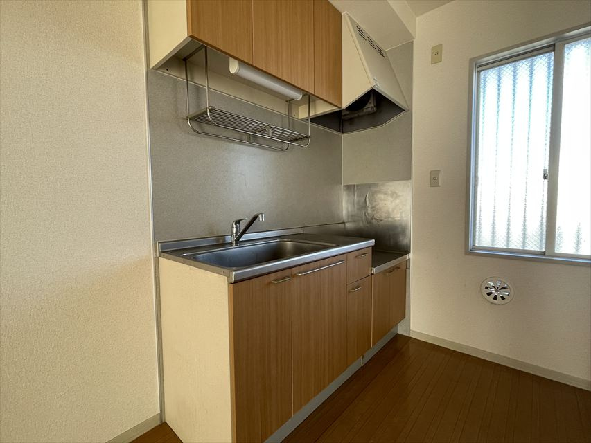 コンパクトなキッチンで掃除もラクラク