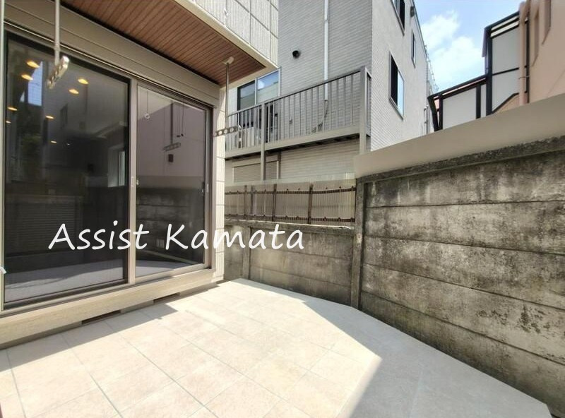 フルール池上のバルコニー