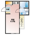 【間取り】 | ワンルームのお部屋！