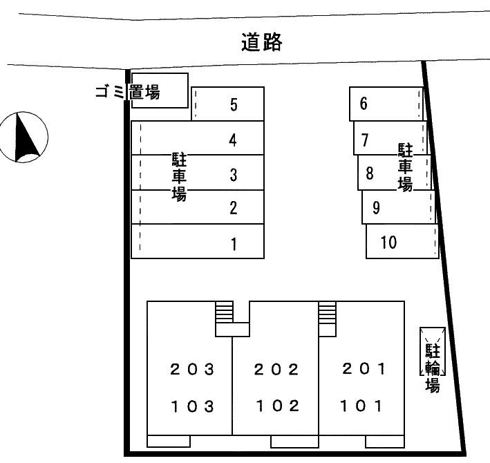 グランデカメリア山の手Ⅰの区画図