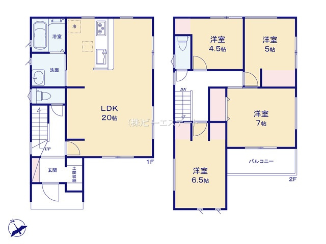 【間取り】 | 大府市第1共西町　2号棟