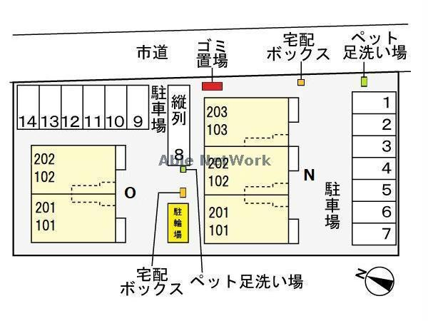 ロワゾーブルーOの区画図