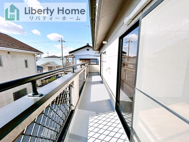 古河市久能　中古戸建のバルコニー