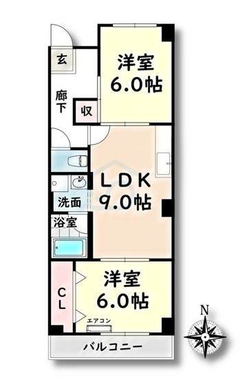 【間取り】 | コーポラス新瑞【名古屋市賃貸・都市ガス】