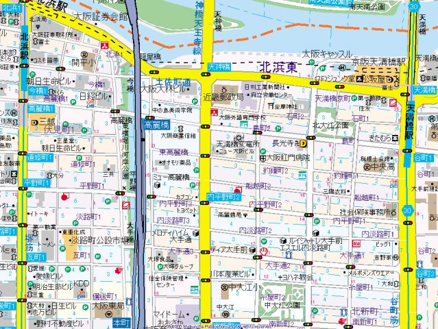 【地図】 | フレアコート北浜