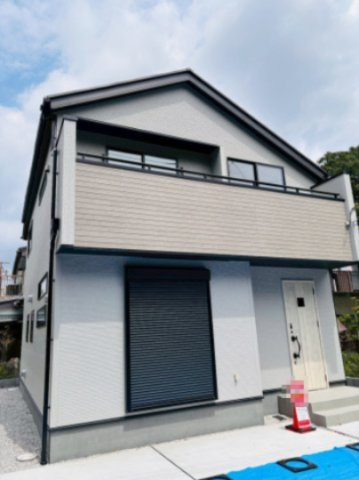 あきる野市上代継第2　1号棟　小学校徒歩2分！子育てに安心の住環境☆の外観|新築ならではの美しい佇まいが魅力です☆