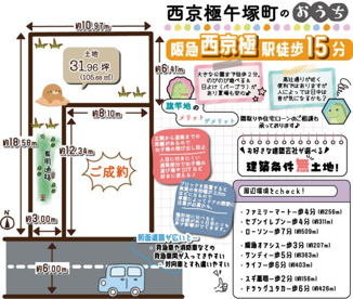 西京極午塚町　専用通路　条件無土地の画像