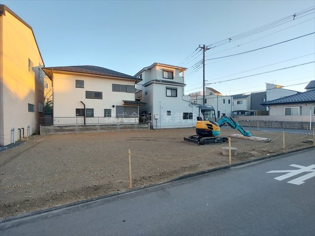 【前面道路含む現地写真】 | 川越市広栄町　全2区画　B区画 | 都市ガス・本下水